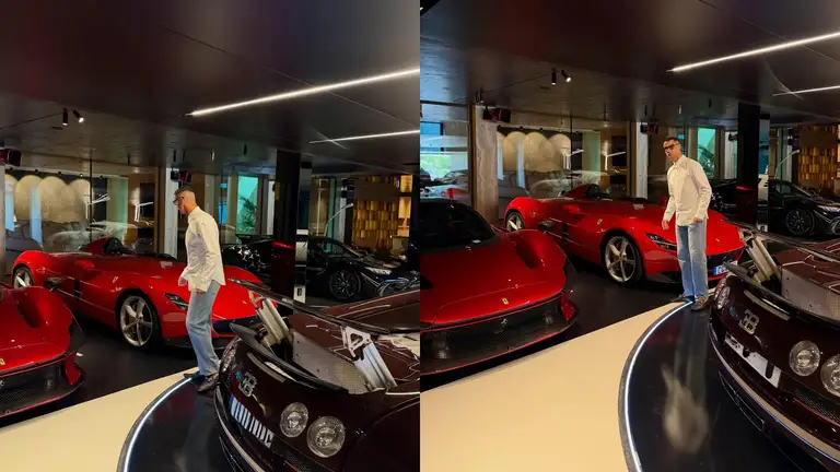 Bộ sưu tập của CR7 quy tụ nhiều phiên bản giới hạn đến từ Ferrari, Bugatti và McLaren