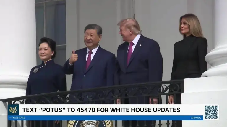 Ông Trump và ông Tập xem trình diễn quân sự tại Nhà Trắng. Video: Ivory