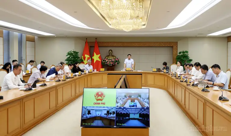 Phó thủ tướng chủ trì cuộc họp - Ảnh: VGP