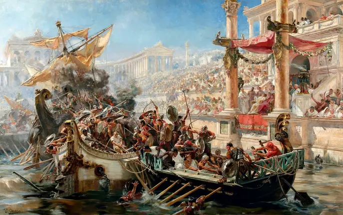 Bạn có biết, người La Mã từng bơm nước vào đấu trường Colosseum để tạo ra các trận đánh giả ngay... | Viết bởi Rubi Lee