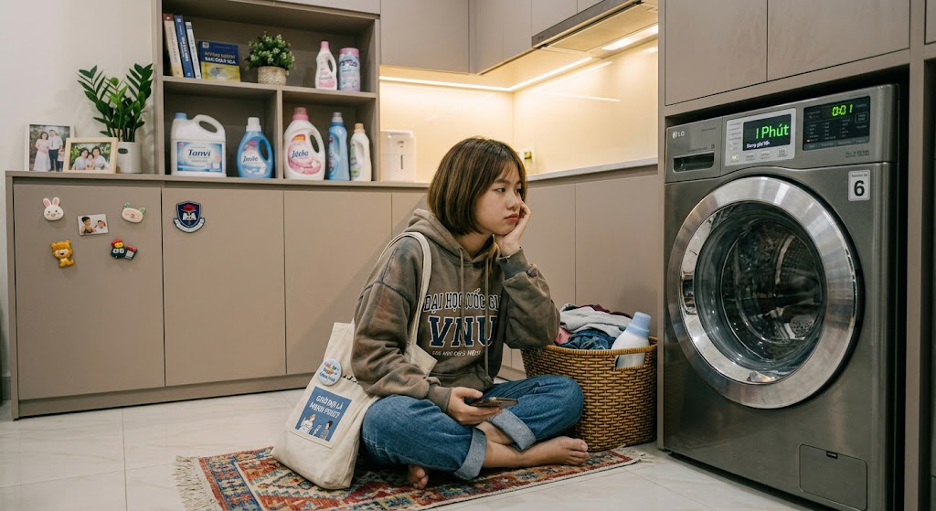Cảm giác 1 phút mãi vẫn chưa hoàn thành chu trình giặt là điều không phải "bất bình thường" của máy giặt