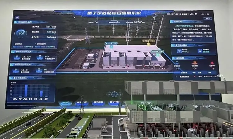 Trạm biến áp ở Hợp Phì ứng dụng hàng chục giải pháp lượng tử từ năm 2024. Ảnh: Xinhua