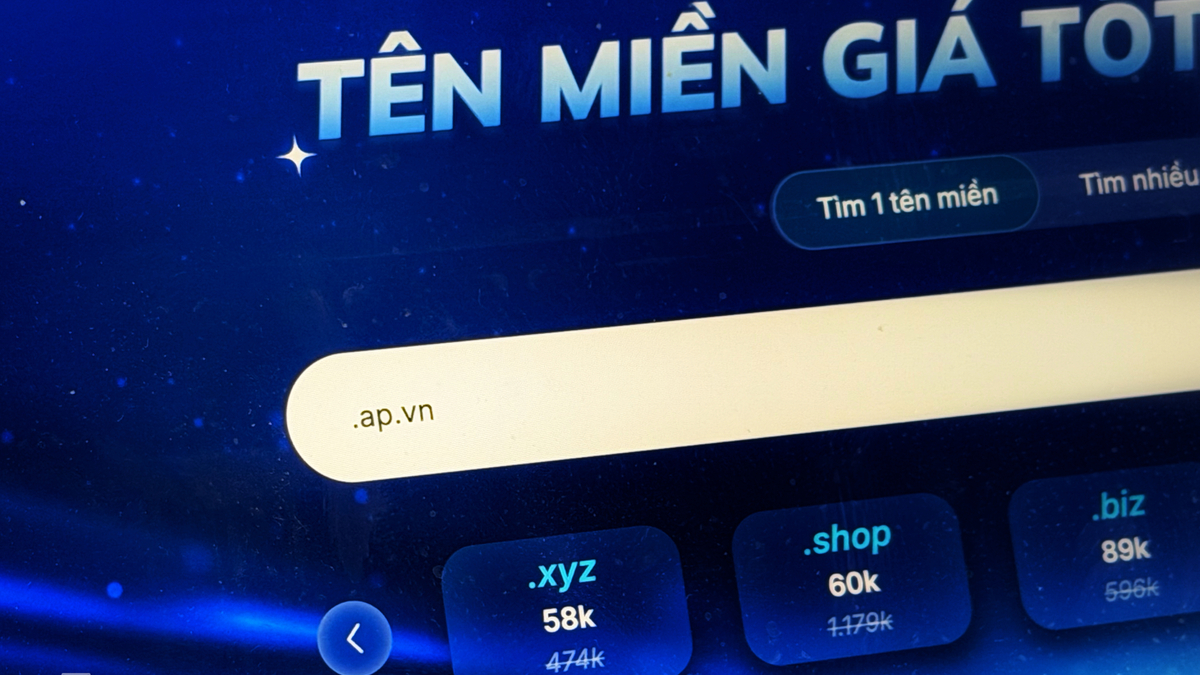 Tên miền đuôi '.ap.vn' giá 10.000 đồng tại Việt Nam