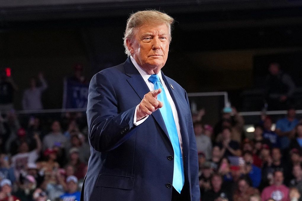 Tổng thống Trump tại thành phố Highland Heights, bang Kentucky ngày 17/10. Ảnh: AFP