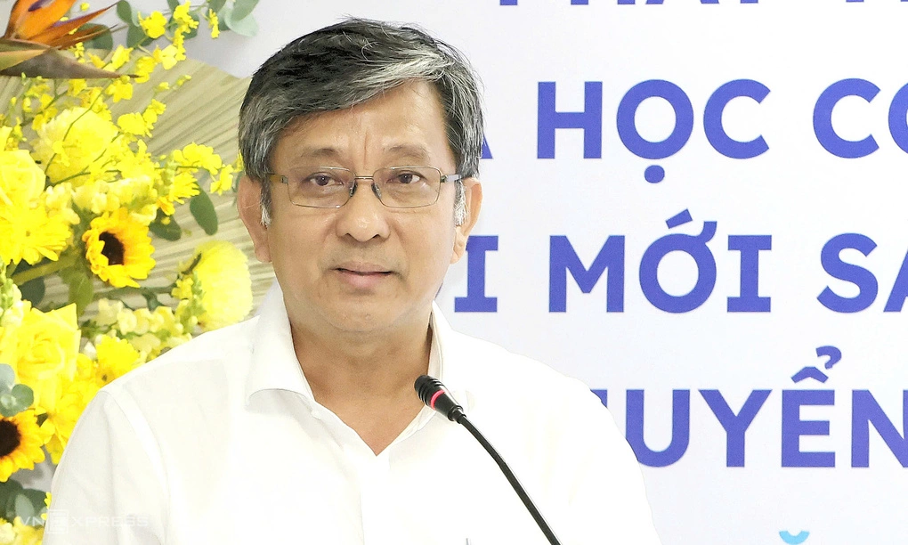 Thứ trưởng Khoa học và Công nghệ Trần Trung Tính phát biểu tại hội thảo ngày 25/9. Ảnh: An Bình