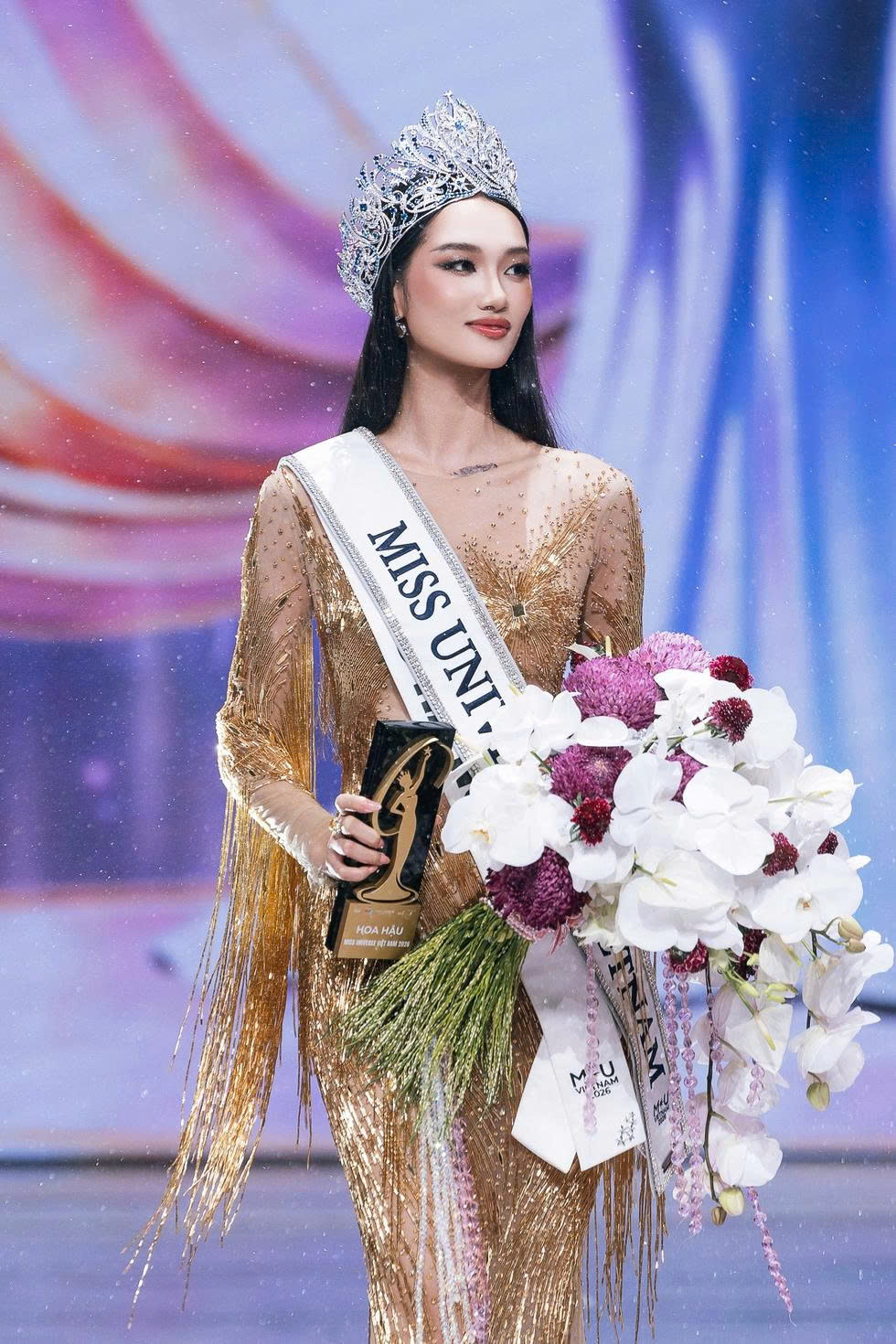 Khoảnh khắc đăng quang Miss Universe Vietnam 2026 của Nguyễn Quỳnh Anh