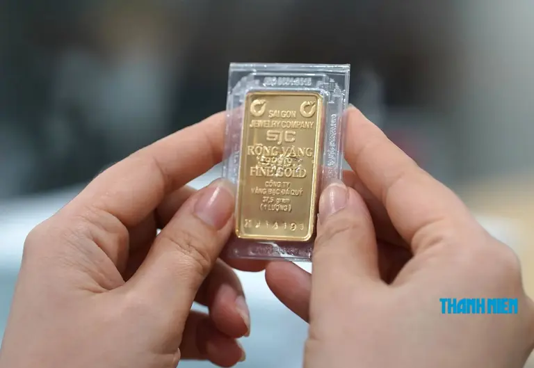 Giá vàng miếng SJC tăng
