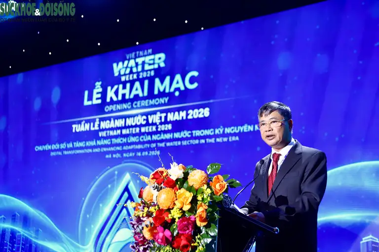 TS. Nguyễn Ngọc Điệp, Chủ tịch Hội Cấp Thoát nước Việt Nam cho rằng Tuần lễ ngành nước Việt Nam - Vietnam Water Week 2026 là không gian kết nối, chia sẻ kinh nghiệm, thúc đẩy công nghệ và hợp tác đầu tư trong ngành nước.