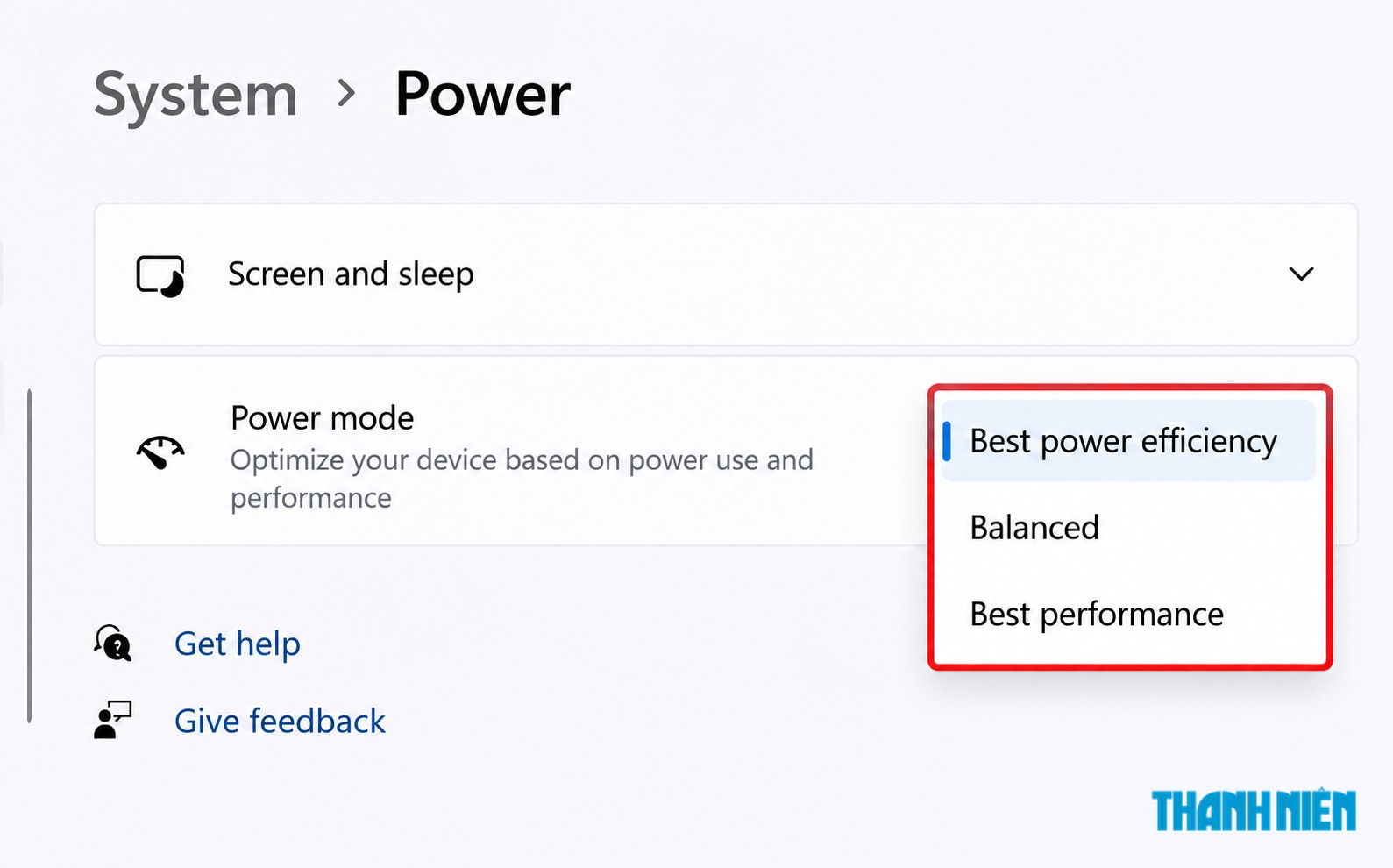 Chọn Best performance để máy tính có hiệu suất xử lý tốt nhất