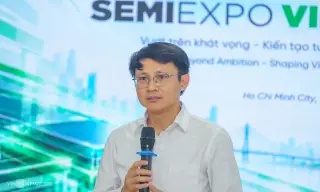 Ông Võ Xuân Hoài, Phó giám đốc Trung tâm Đổi mới sáng tạo quốc gia (NIC), phát biểu tại sự kiện ngày 29/10. Ảnh: Bảo Lâm