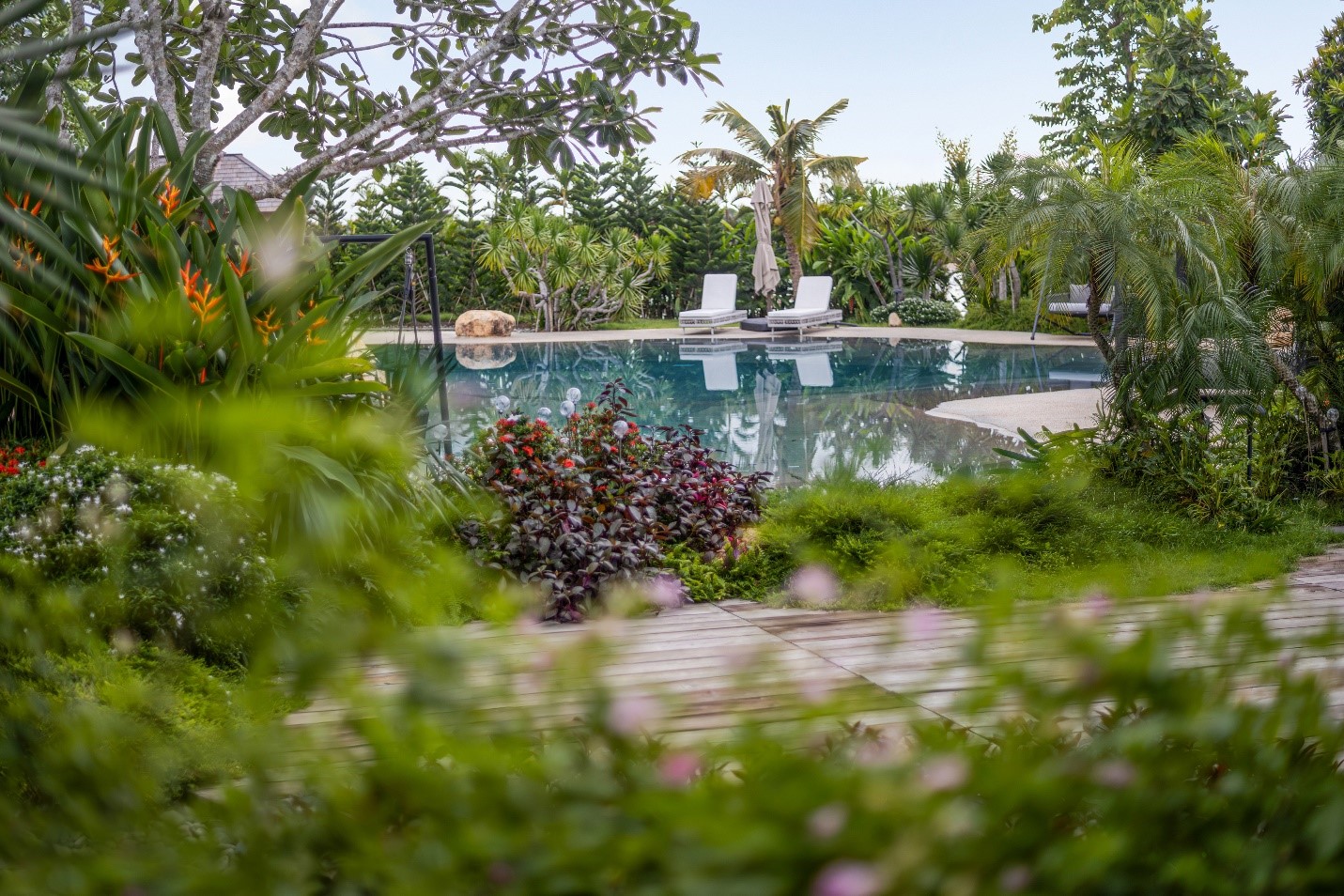 Vườn gia đình tại Retreat Forest, nơi kết nối các thành viên và những hộ dân đồng điệu - Ảnh: Phong Anh
