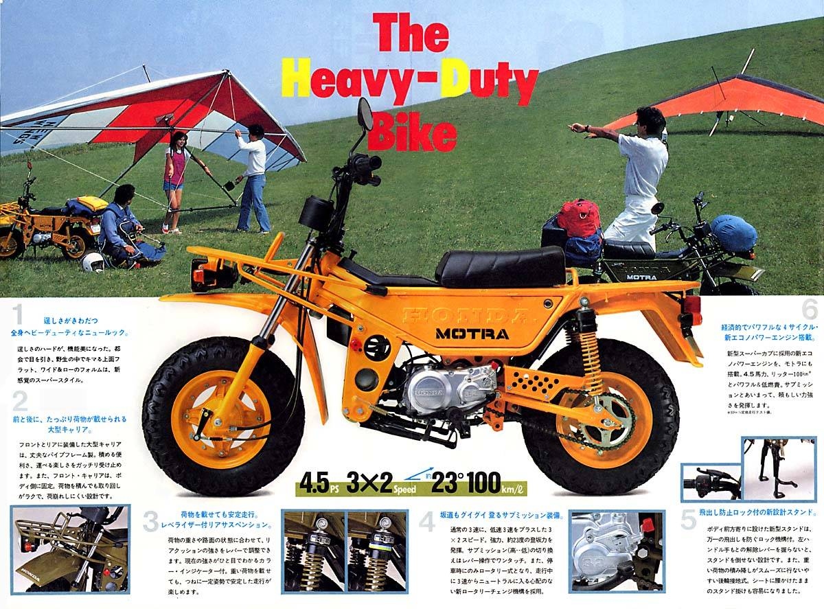 Phiên bản năm 1982 từng sở hữu ngoại hình hầm hố, khối động cơ 49 phân khối kèm hộp số phụ giúp leo dốc tốt, nhưng do giá bán đắt đỏ nên đã bị ngừng sản xuất và nay trở thành món đồ cổ đắt giá.