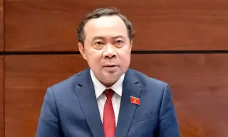Bộ trưởng Khoa học và Công nghệ Vũ Hải Quân tại Quốc hội. Ảnh: Cổng TTĐT Quốc hội