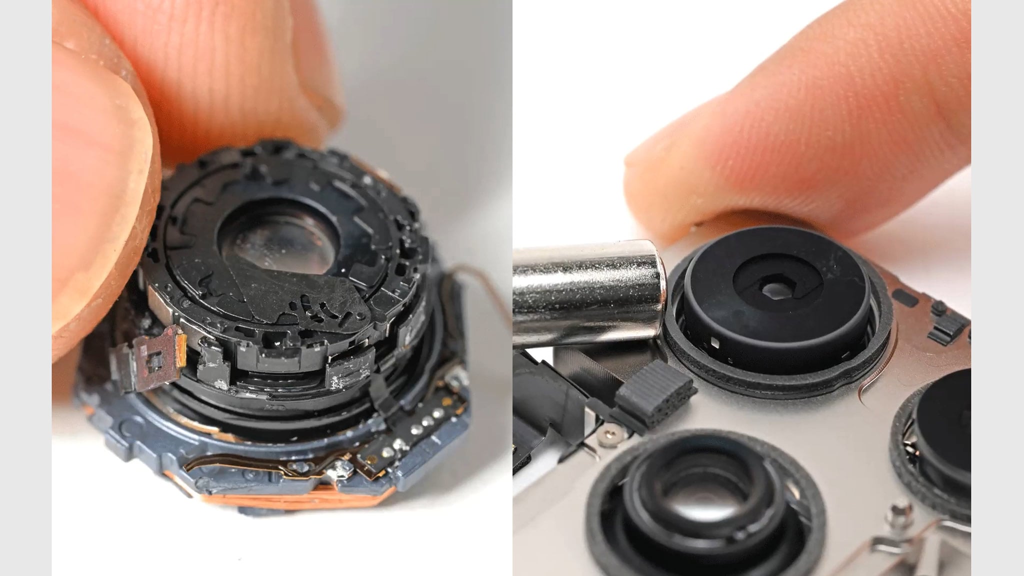 Cận cảnh lá khẩu iPhone 18 Pro từ iFixit