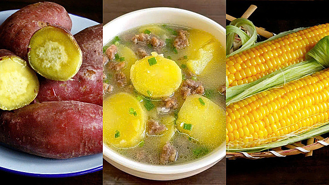 Khoai lang, khoai tây hay ngô giúp no lâu hơn?
