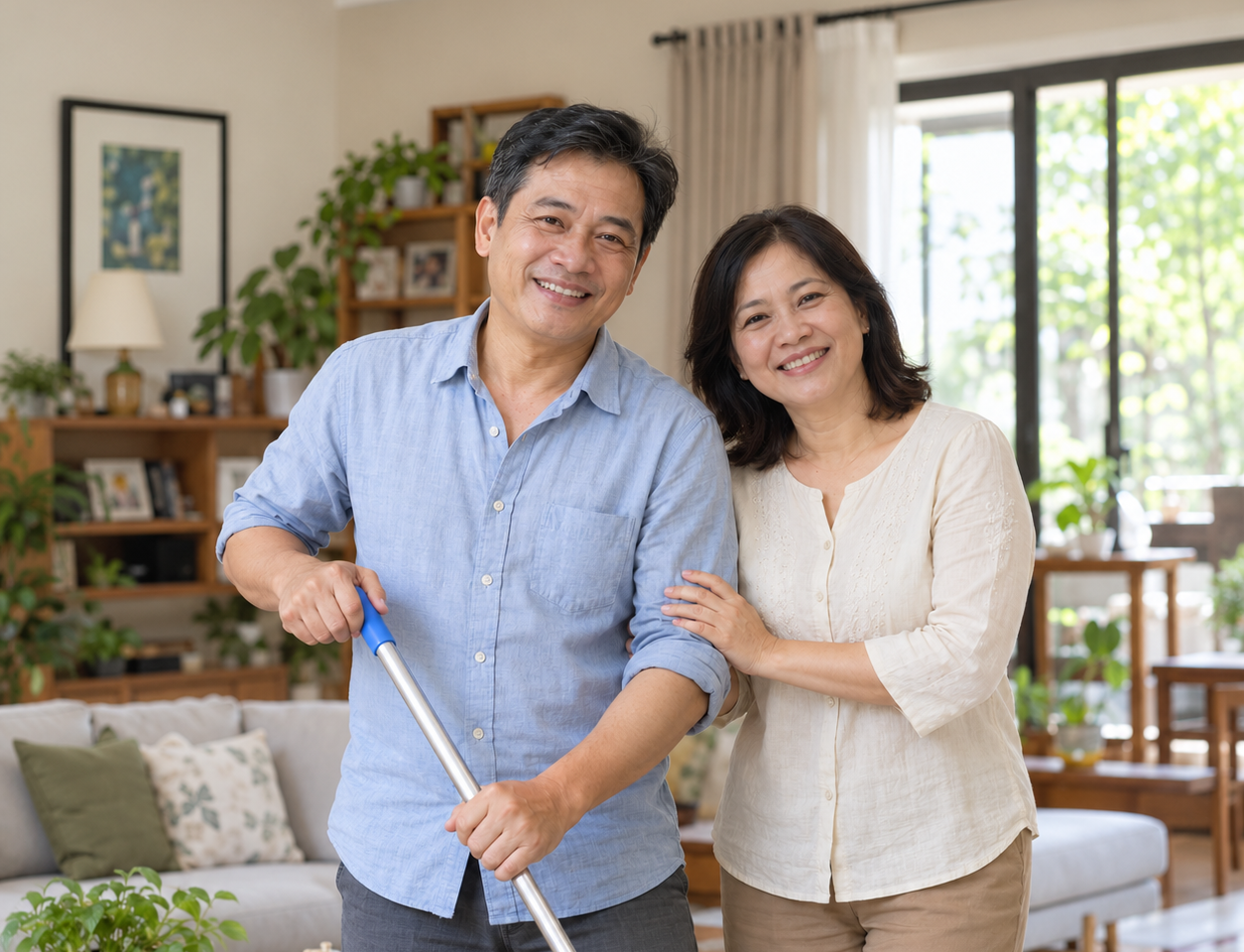 Việc nhà có thể làm giảm bớt khoảng cách tuổi thọ giữa đàn ông và phụ nữ Á Đông - Ảnh minh họa
