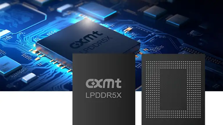 Đồ họa chip LPDDR5X của CXMT. Ảnh: CXMT