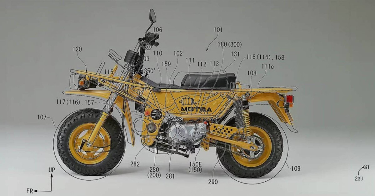 Rò rỉ bằng sáng chế Honda Motra: Huyền thoại xe hai bánh tái xuất với bản xăng và điện