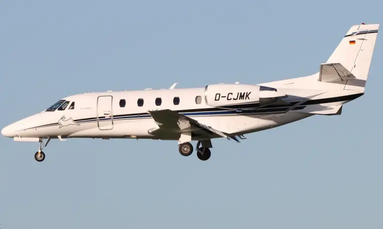 Máy bay Cessna 560XLS+ mang số hiệu D-CJMK trên sân bay Rotterdam The Hague, Hà Lan tháng 12/2025. Ảnh: Plane Spotters