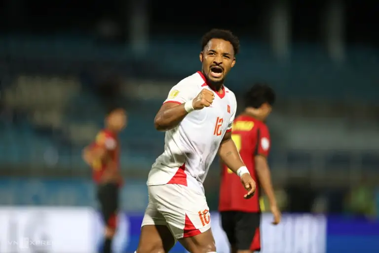 Nguyễn Xuân Son trong trận đội tuyển Việt Nam thắng Timor Leste 7-0 ở bảng A, ASEAN Cup 2026, tại sân Chonburi, Thái Lan tối 24/7. Ảnh: Đức Đồng
