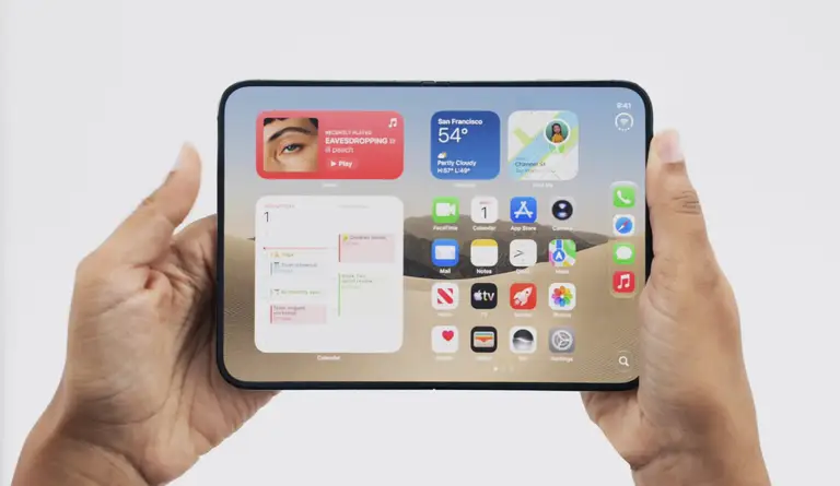 iPhone Duo mở ra trải nghiệm màn hình gập mới, cho phép chạy nhiều ứng dụng và tận dụng không gian hiển thị lớn hơn