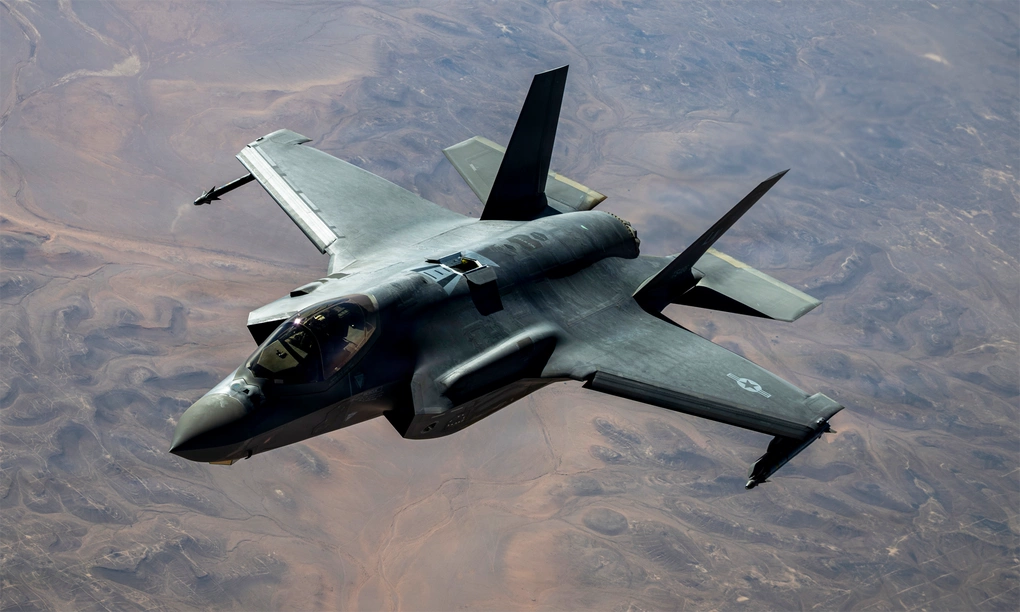 Tiêm kích F-35A Mỹ bay tại Trung Đông hôm 10/9. Ảnh: USAF