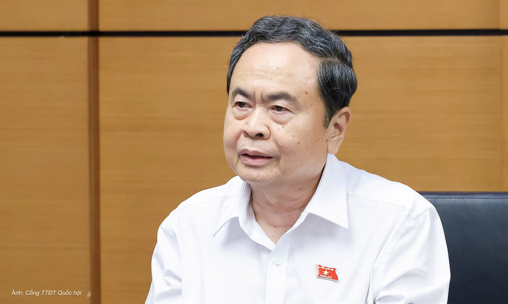 Chủ tịch Quốc hội Trần Thanh Mẫn cho ý kiến tại phiên thảo luận ở tổ chiều 20/10. Ảnh: Cổng thông tin điện tử Quốc hội
