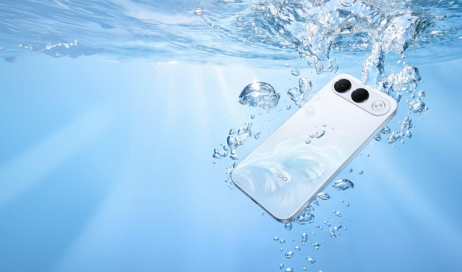 A7 Pro 5G đạt bộ chuẩn kháng nước và kháng bụi IP66, IP68, IP69 và IP69K theo công bố của OPPO. Ảnh: OPPO