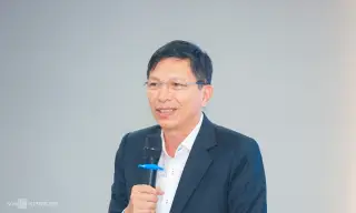 Ông Nguyễn Hữu Yên, Phó giám đốc Sở Khoa học và Công nghệ TP HCM, phát biểu tại sự kiện. Ảnh: Bảo Lâm