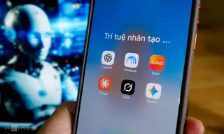 Logo một số ứng dụng AI thông dụng. Ảnh: Bảo Lâm