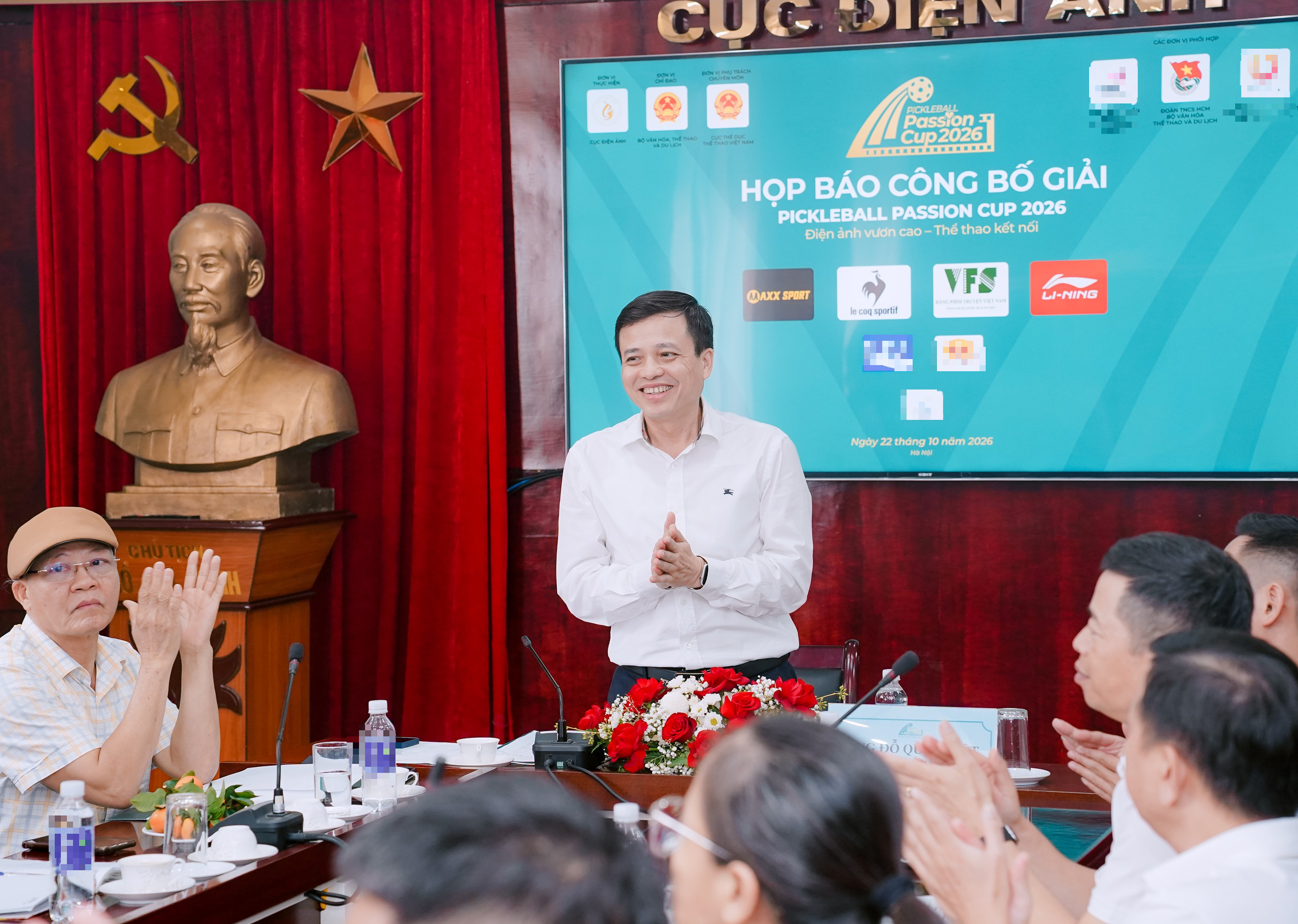 Phó Cục trưởng Cục Điện ảnh Đỗ Quốc Việt tại buổi công bố Pickleball Passion Cup 2026 - Ảnh: ANH VŨ