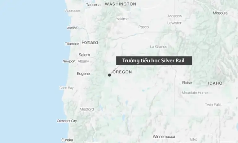 Vị trí trường tiểu học Silver Rail. Đồ họa: CNN