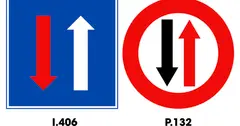 Phân biệt biển báo hai mũi tên quay ngược chiều, khác nhau hình dạng thế nào?