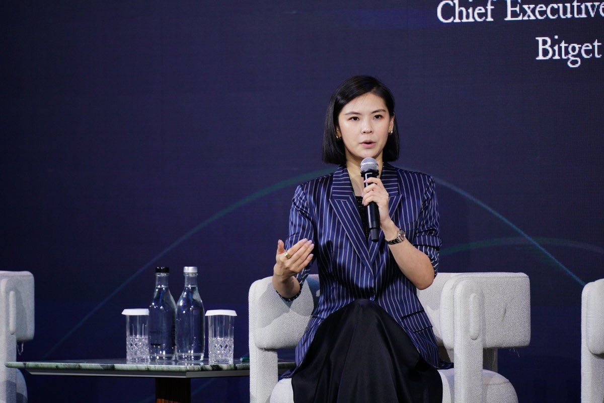 Bà Gracy Chen, CEO Bitget, tại sự kiện TOKEN2049, diễn ra ở Singapore ngày 7.10