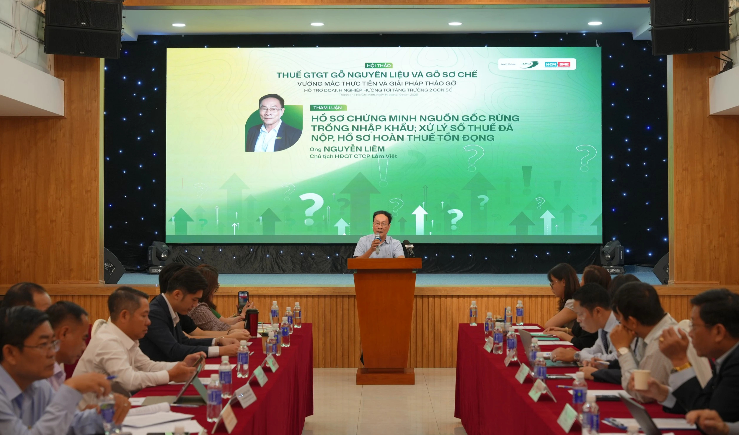 Ông Nguyễn Liêm, Chủ tịch HĐQT Công ty CP Lâm Việt chia sẻ vướng mắc về thuế giá trị gia tăng