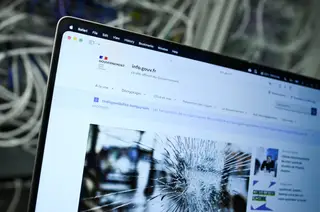 Màn hình hiển thị trang web info.gouv.fr của Chính phủ Pháp hiện không thể truy cập được, ngày 21-10 - Ảnh: REUTERS