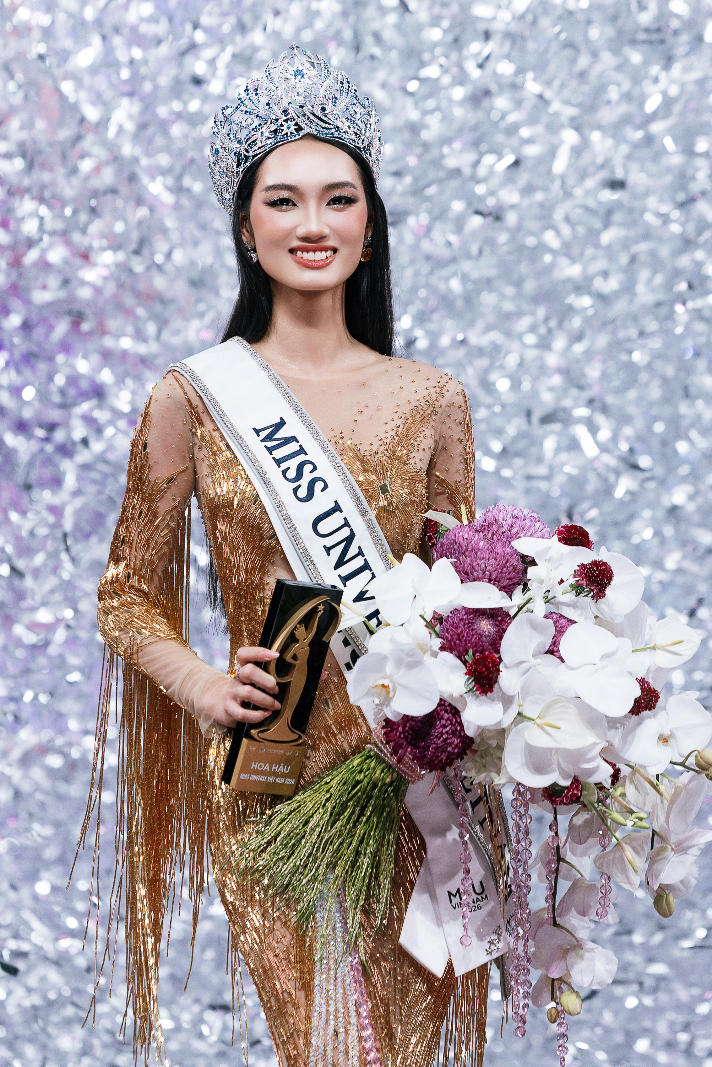 Miss Universe Vietnam 2026 Quỳnh Anh vẫn chưa rõ cơ hội tham dự Miss Universe 2026, sau những thông tin mới từ CEO Miss Universe - Ảnh: KIẾNG CẬN STUDIO