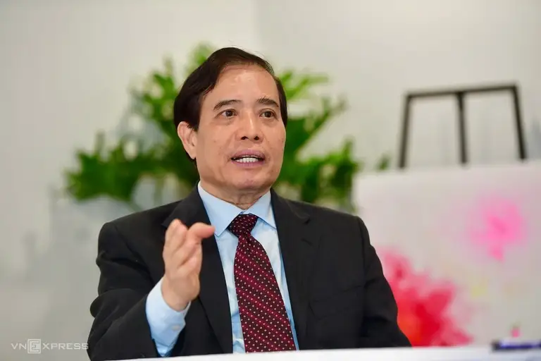 GS.TS Vũ Minh Khương, Trường chính sách công Lý Quang Diệu - Đại học Quốc gia Singapore, tại Diễn đàn Đổi mới sáng tạo toàn cầu - VGIC 2026, ngày 29-30/7 tại TP HCM. Ảnh: Thanh Tùng
