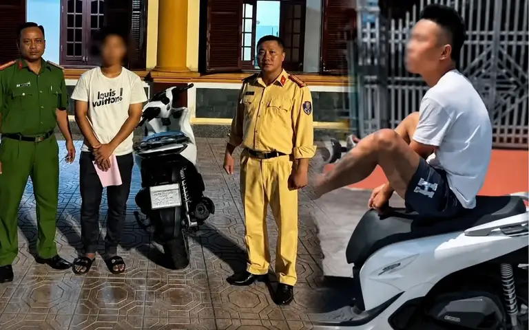 Hành vi dùng chân điều khiển xe máy bị tịch thu phương tiện theo quy định