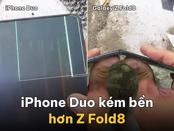 iPhone Duo không bền bằng Galaxy Z Fold8 | Viết bởi osx