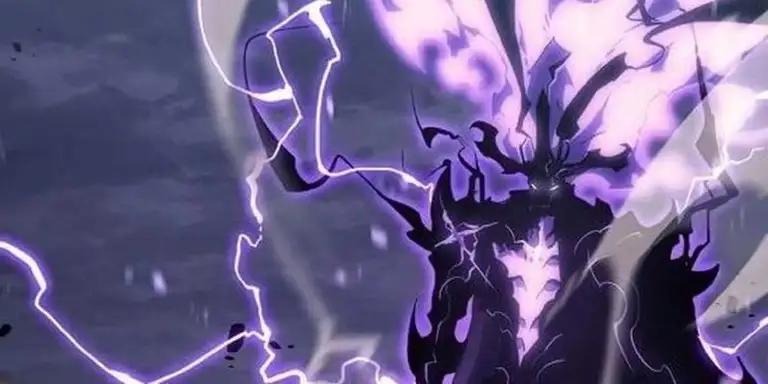 Ashborn là người trao lại sức mạnh Shadow Monarch cho Sung Jinwoo - Ảnh: A-1 Pictures