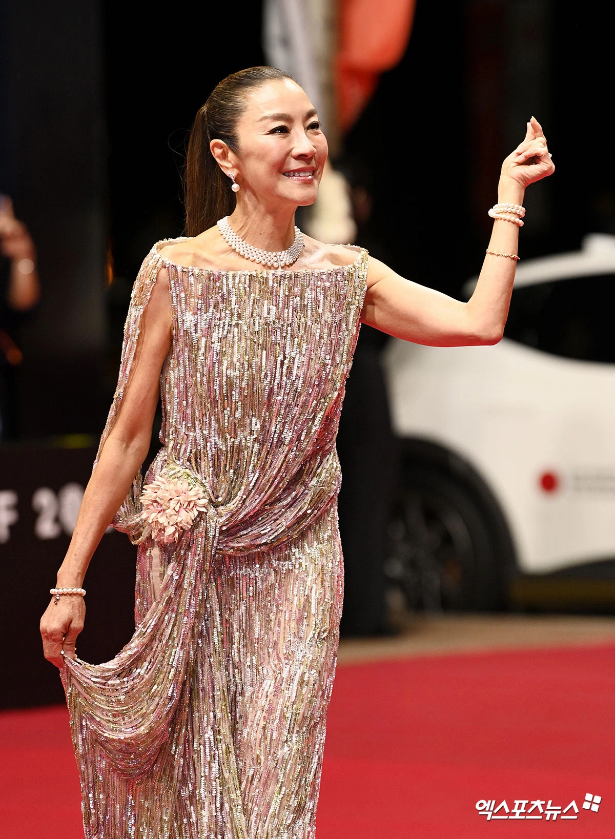 Dương Tử Quỳnh trở lại Liên hoan phim Busan lần đầu tiên kể từ khi giới thiệu phim The Lady vào năm 2011 - Ảnh: Xports News