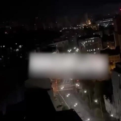 Khu vực ngoại ô phía đông Kiev mất điện trong cuộc tấn công rạng sáng 14/10. Video: X/AMK Mapping