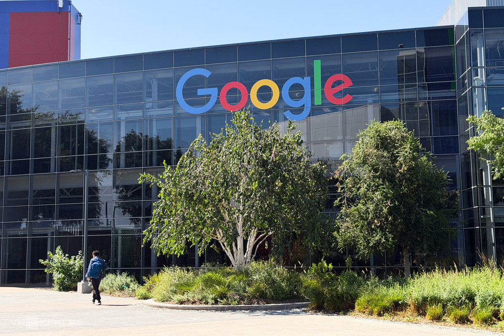 Logo Google tại trụ sở hãng ở Mountain View, California, Mỹ, tháng 5/2026. Ảnh: Lưu Quý