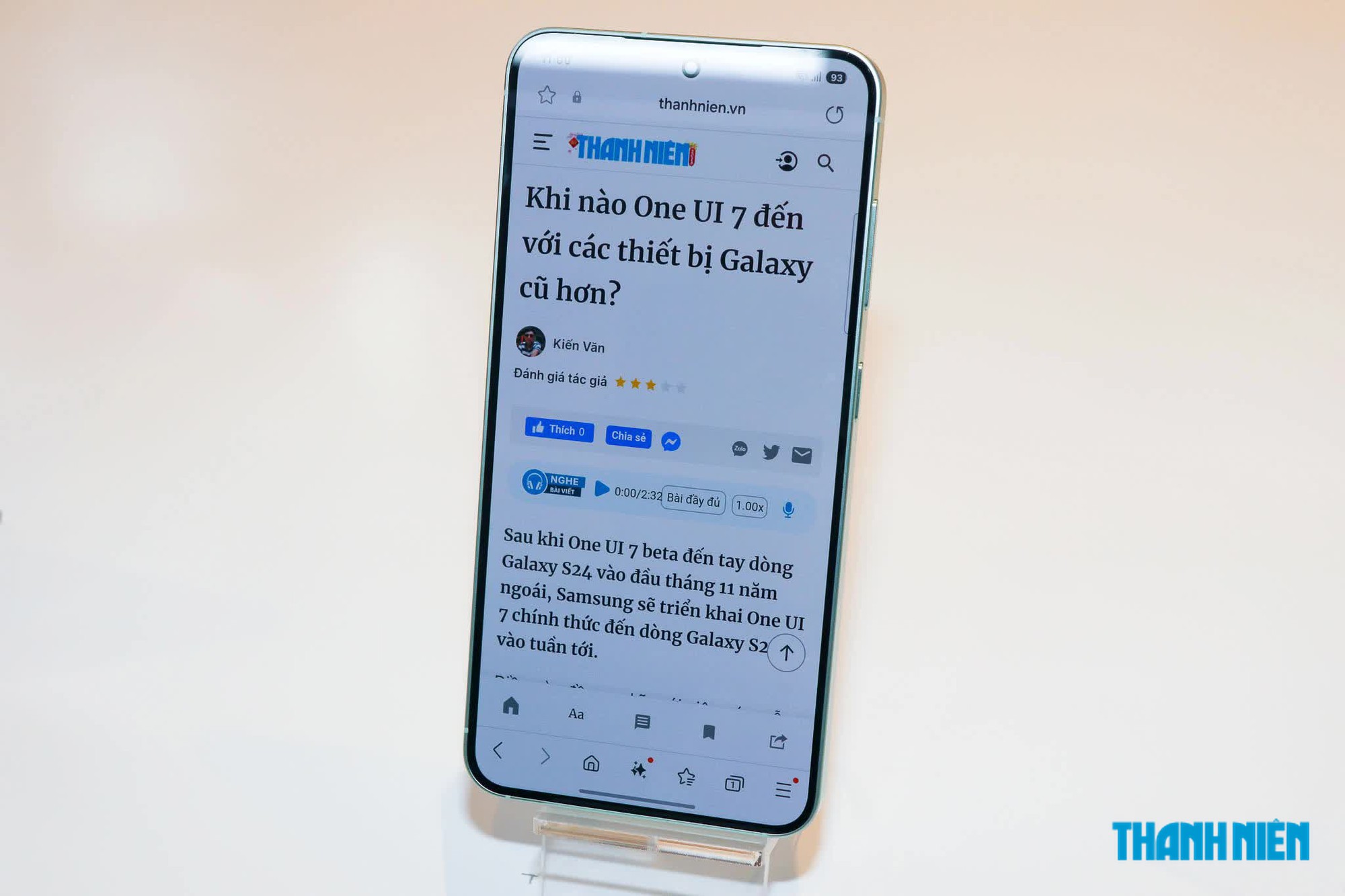 Galaxy S25 là dòng sản phẩm Galaxy tiếp theo của Samsung nhận bản cập nhật One UI 9
