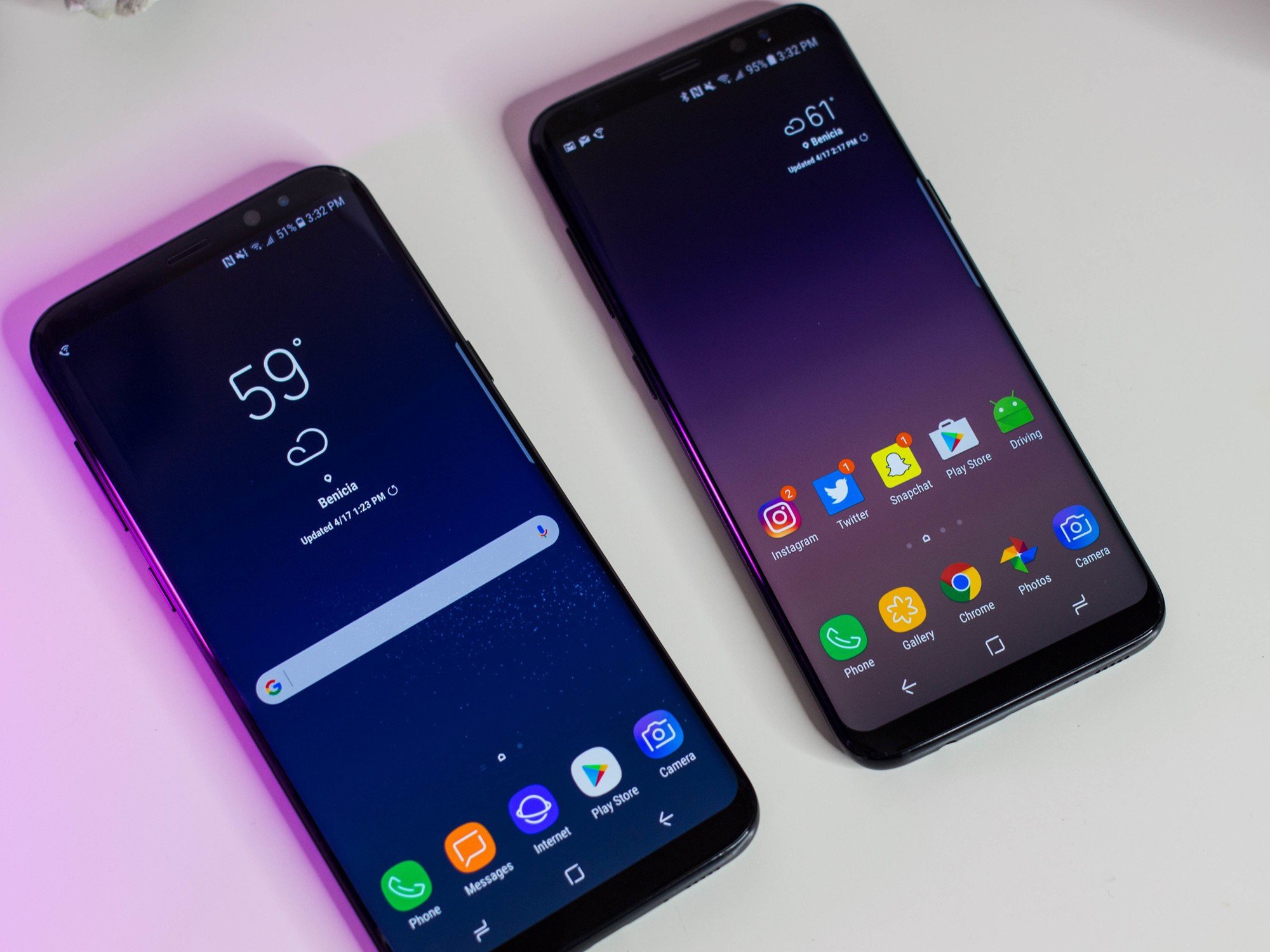 Galaxy S8 và Galaxy S8+. (Ảnh minh hoạ: iMore)