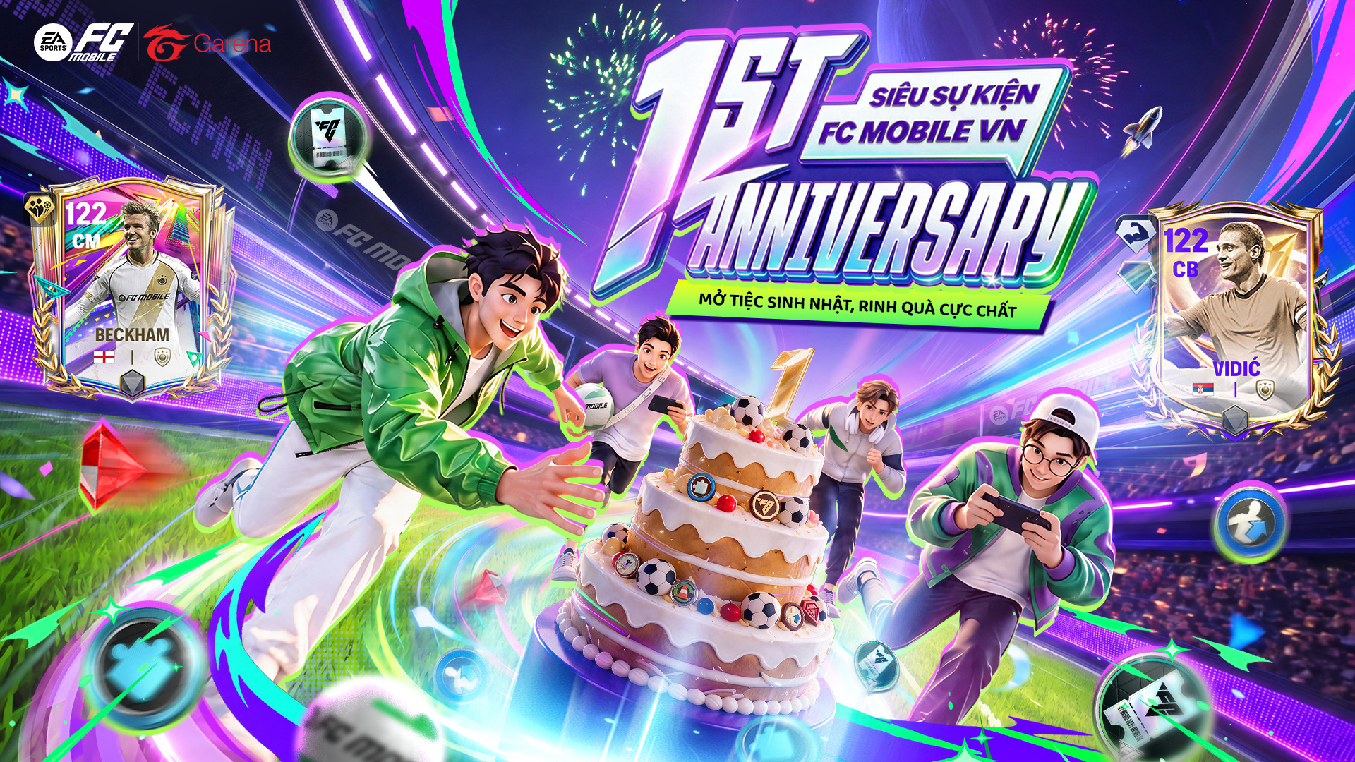 Sự kiện mừng sinh nhật “1st Anniversary” trong FC Mobile VN.