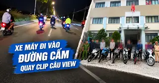 Chạy xe máy vào đường cấm để câu view, bị CSGT TP.HCM xử lý