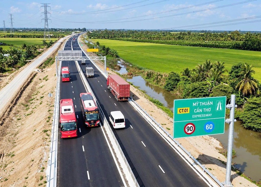Cao tốc Mỹ Thuận - Cần Thơ. Ảnh: Tập đoàn Đèo Cả