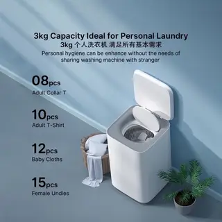 Tích hợp 8 chương trình giặt phong phú (bao gồm giặt nhanh 20 phút) và tính năng hẹn giờ linh hoạt lên tới 24 giờ.